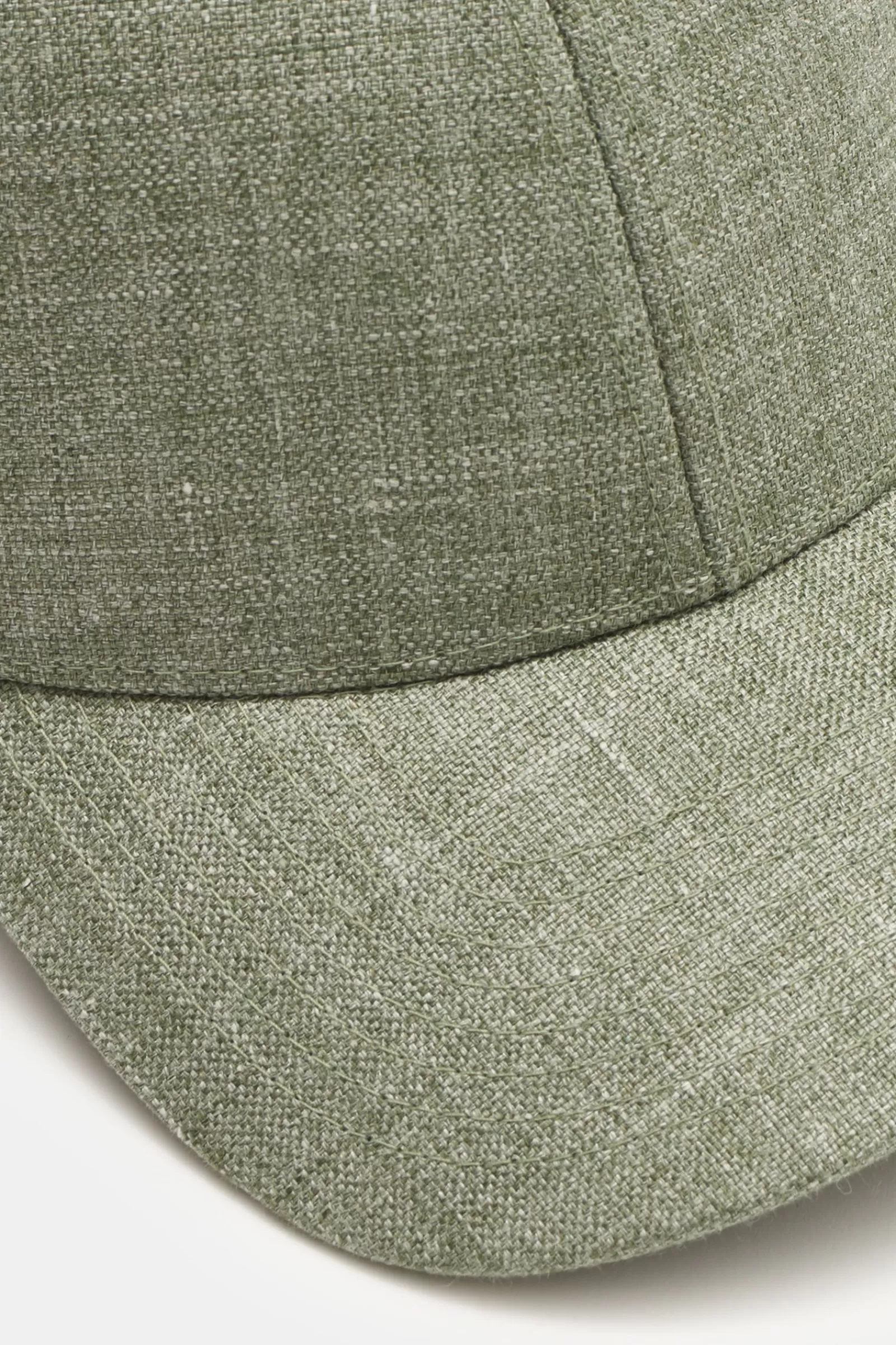 Linen Baseball Cap Grey-Green^Varsity Headwear Cheap