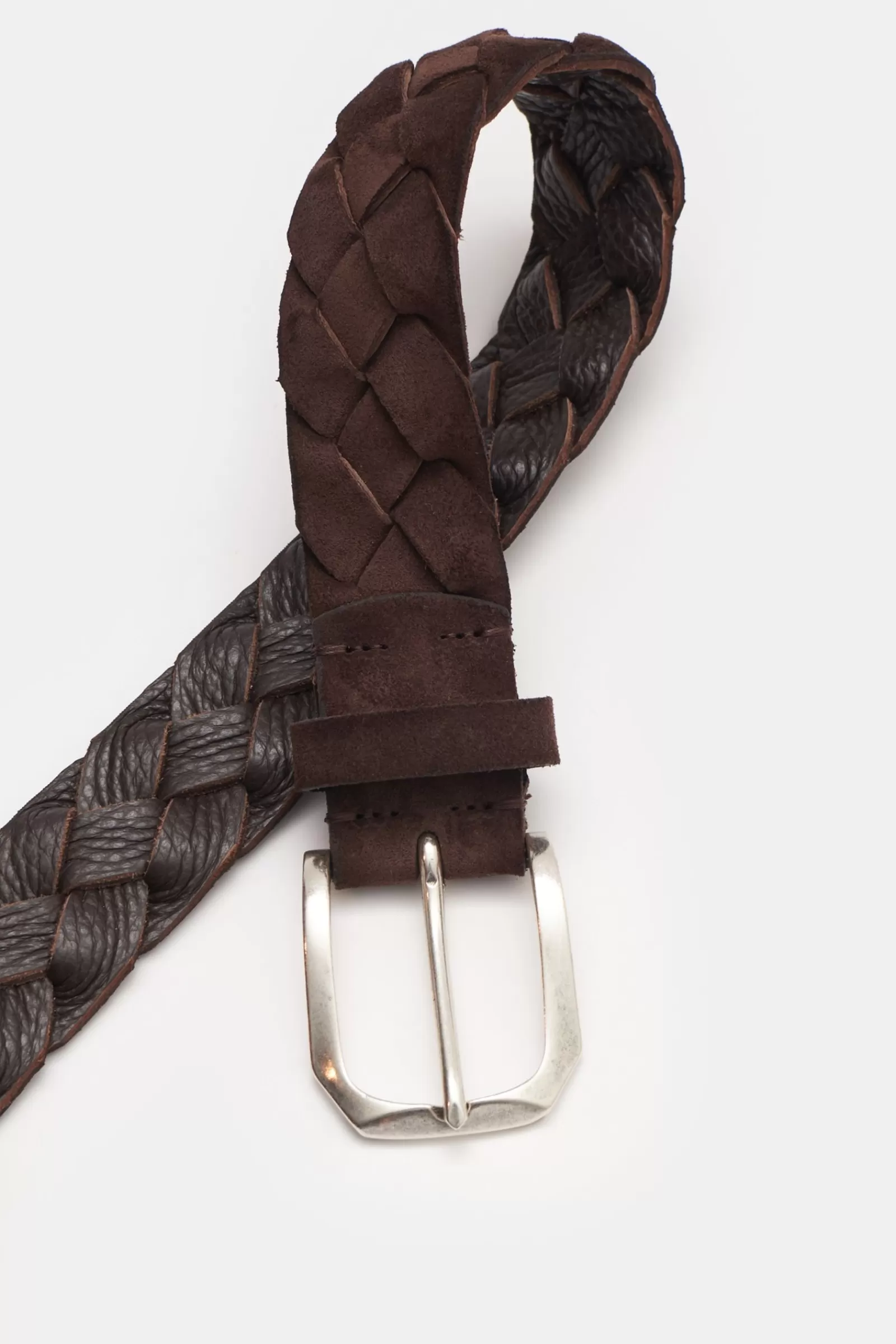 Plaited Belt Dark Brown^Veneta Cinture Cheap