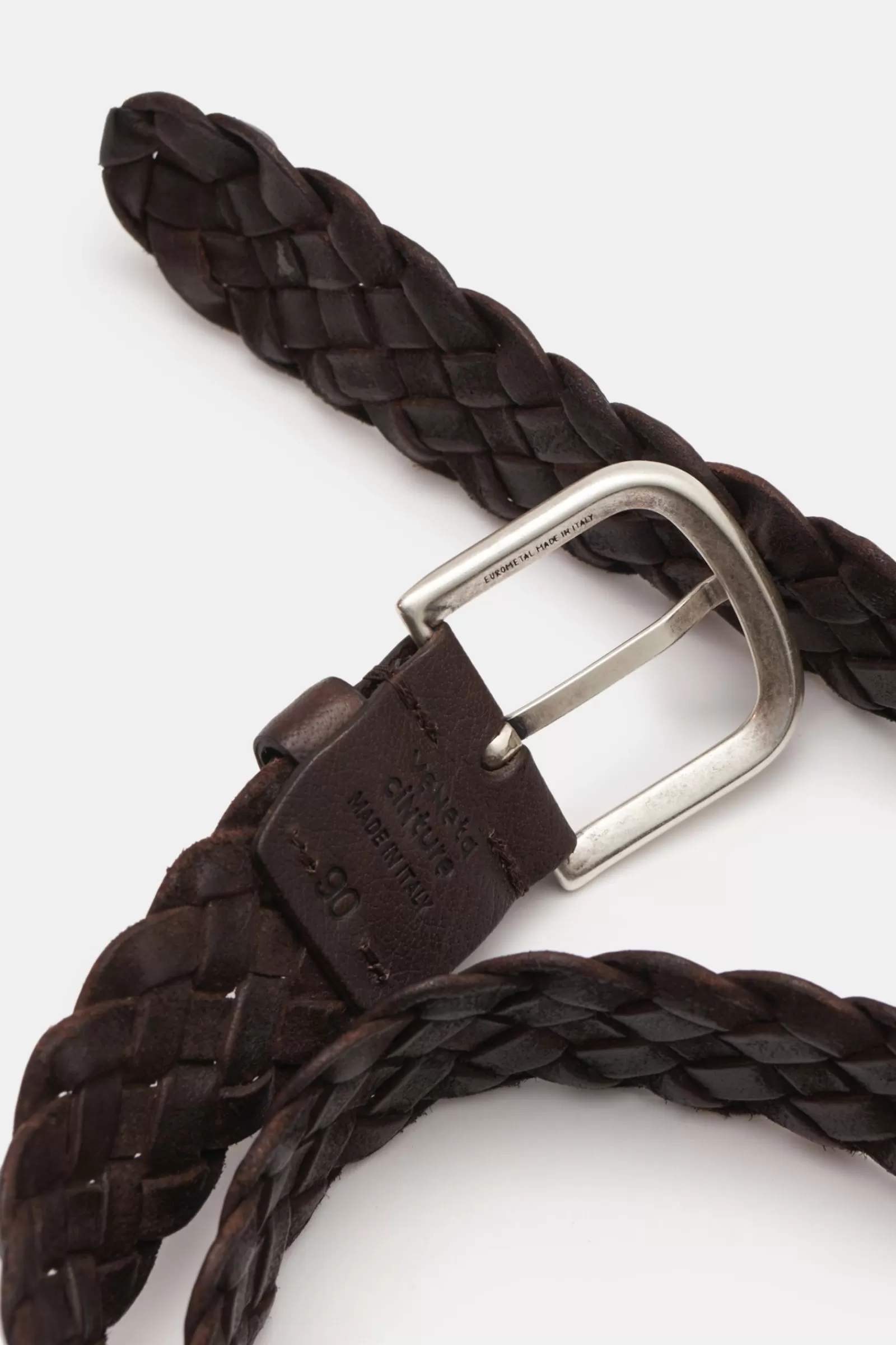 Plaited Belt Dark Brown^Veneta Cinture Discount