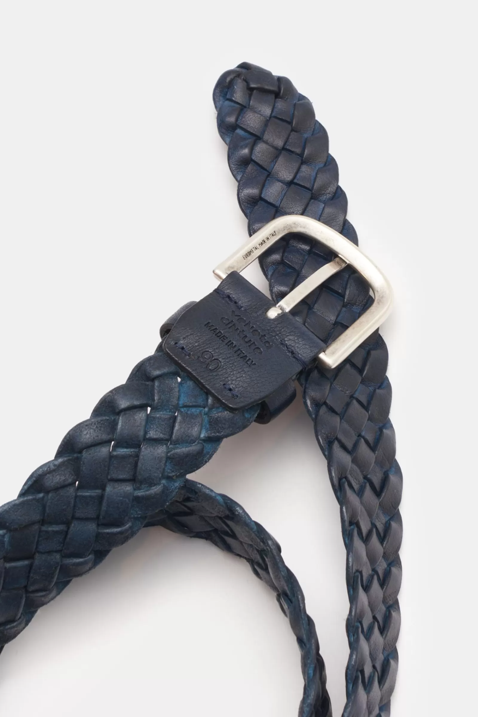 Plaited Belt Navy^Veneta Cinture Flash Sale