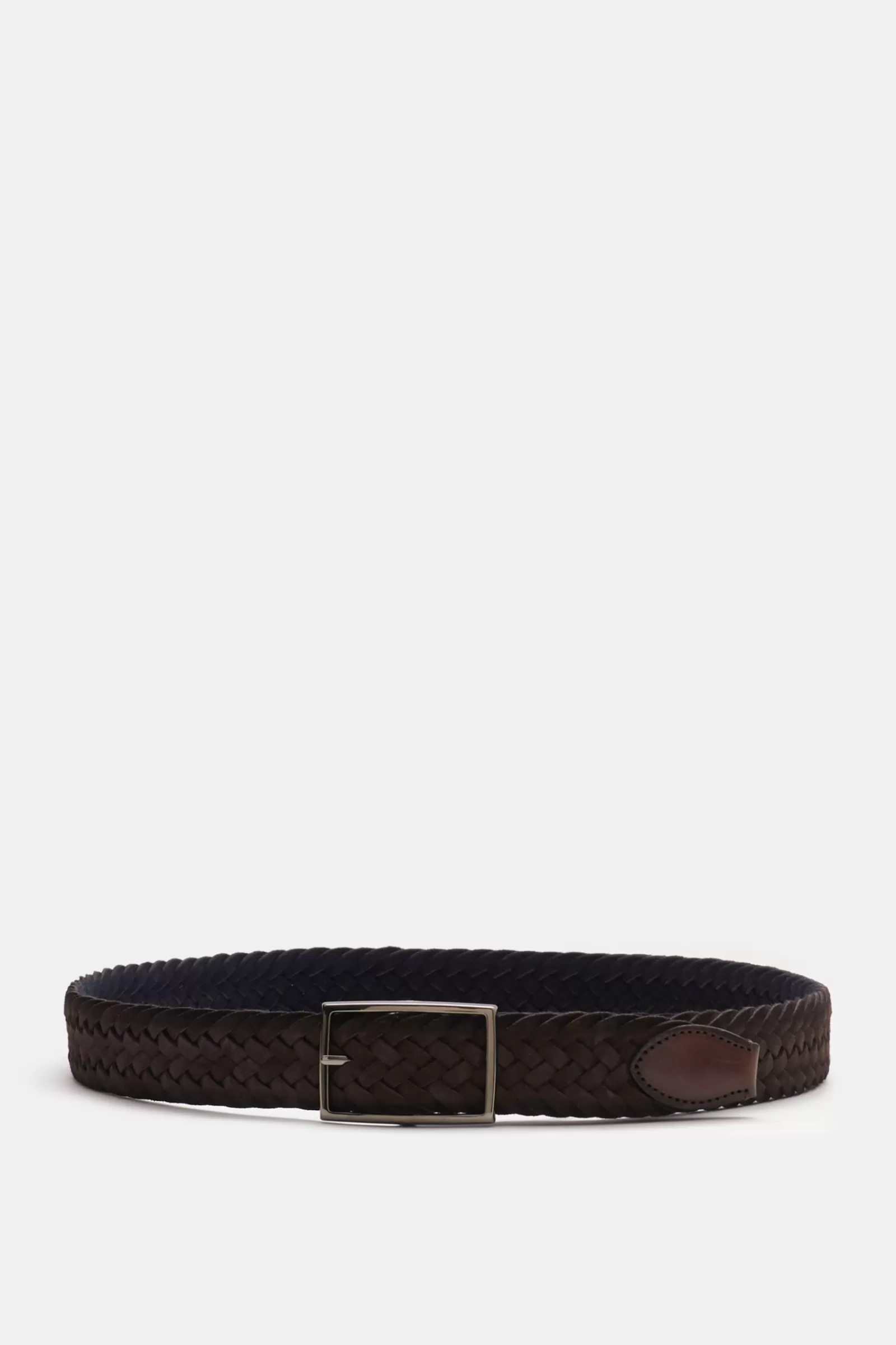 Reversible Plaited Belt Dark Brown/Navy^Veneta Cinture New