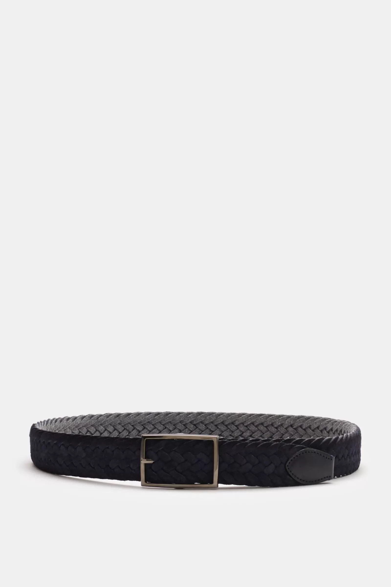 Reversible Plaited Belt Grey/Navy^Veneta Cinture New