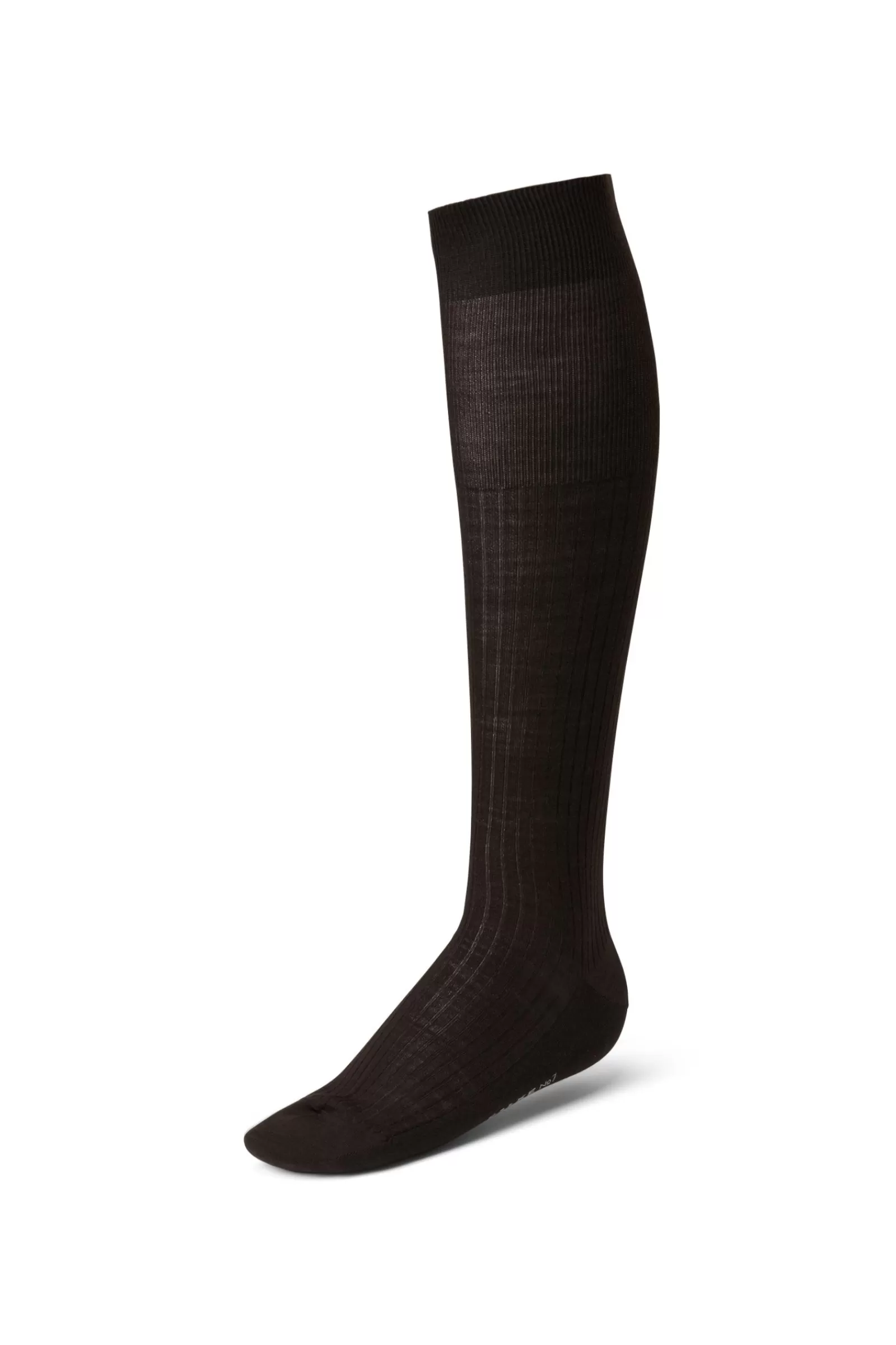 Virgin Wool Knee Socks Brown | Braun Hamburg>Falke Store