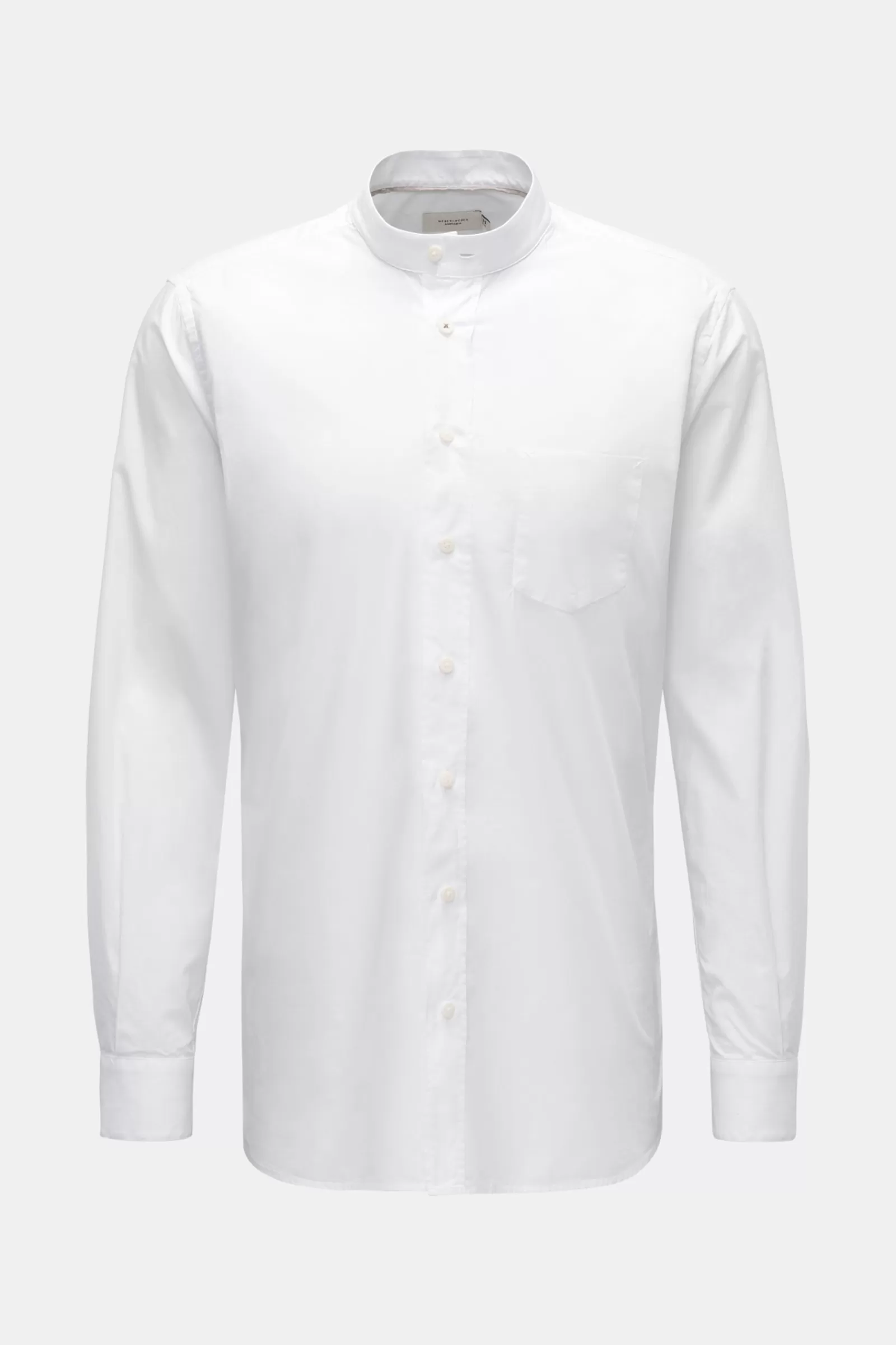 Weber + Weber Casual Shirt Grandad Collar White>Weber+Weber Outlet