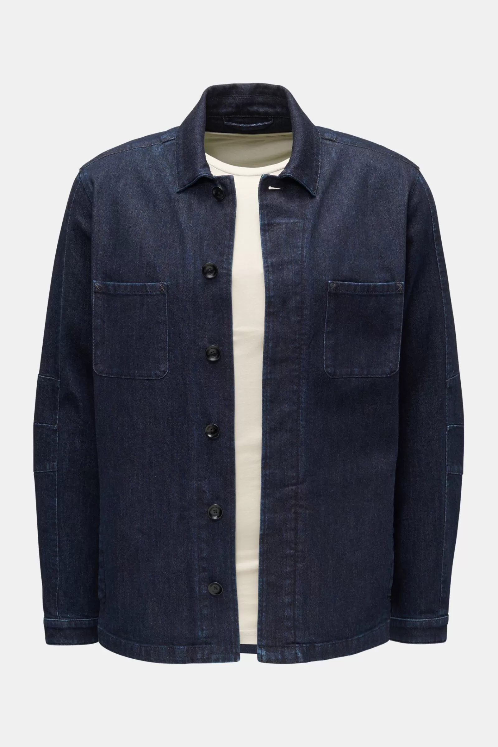 Weber + Weber Denim Overshirt 'Denim Comfort Overshirt' Navy>Weber+Weber Discount