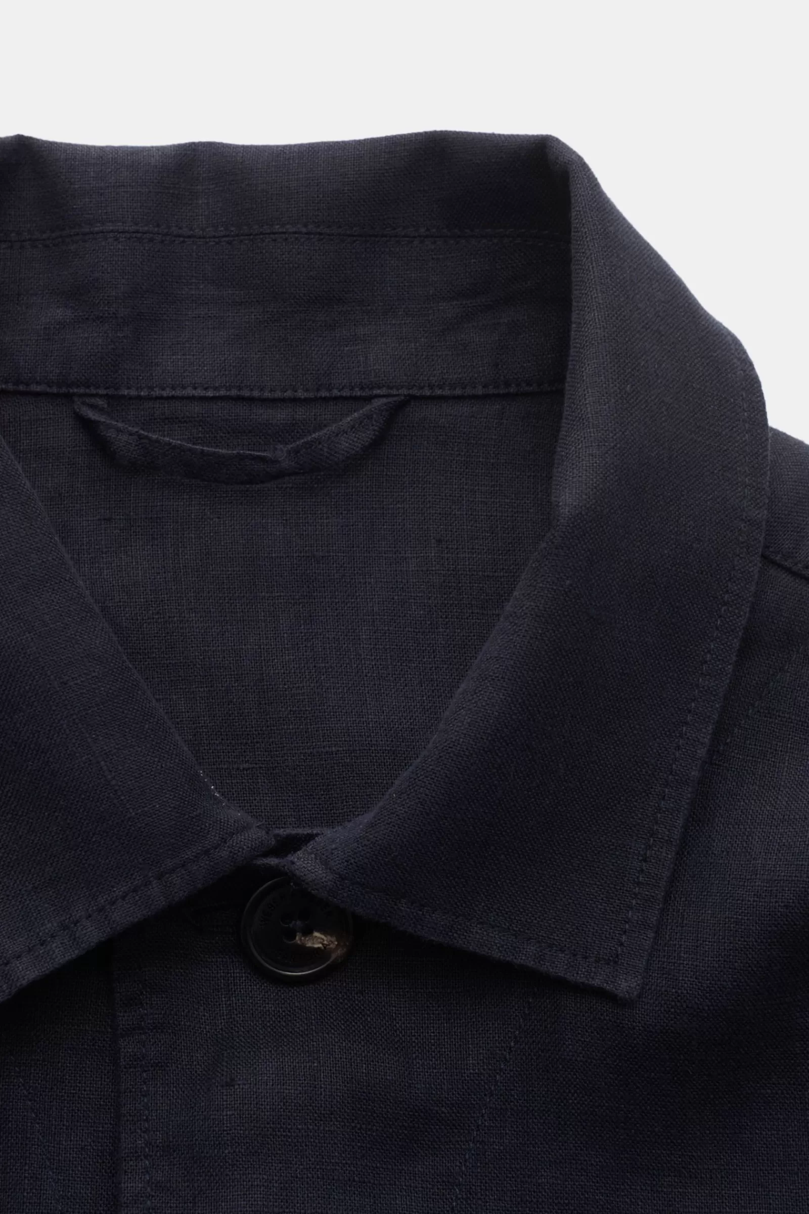 Weber + Weber Linen Overshirt 'Linen Light Overshirt' Navy>Weber+Weber Hot