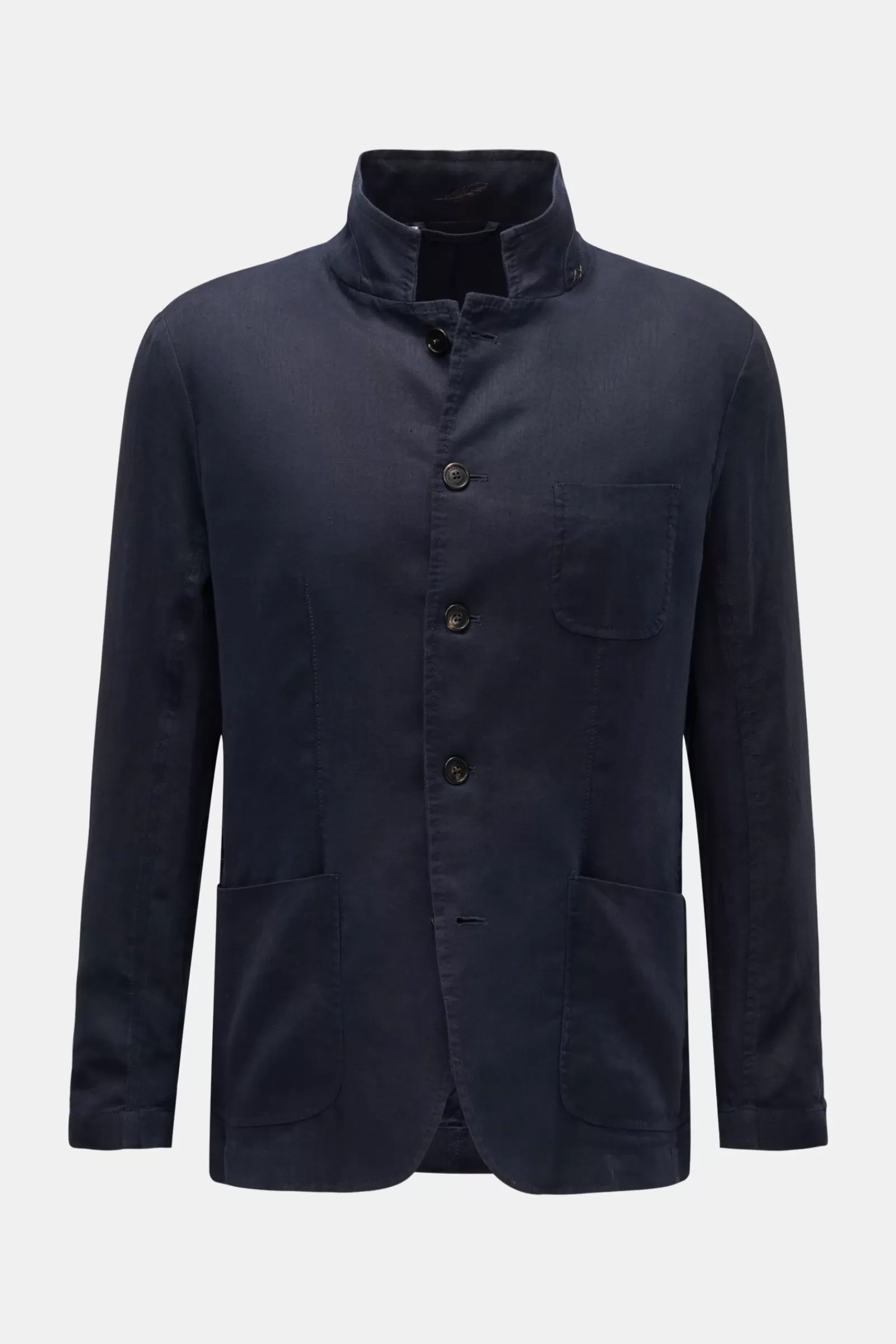 Weber + Weber Linen Smart-Casual Jacket 'Linen Ww Blazer' Navy>Weber+Weber New