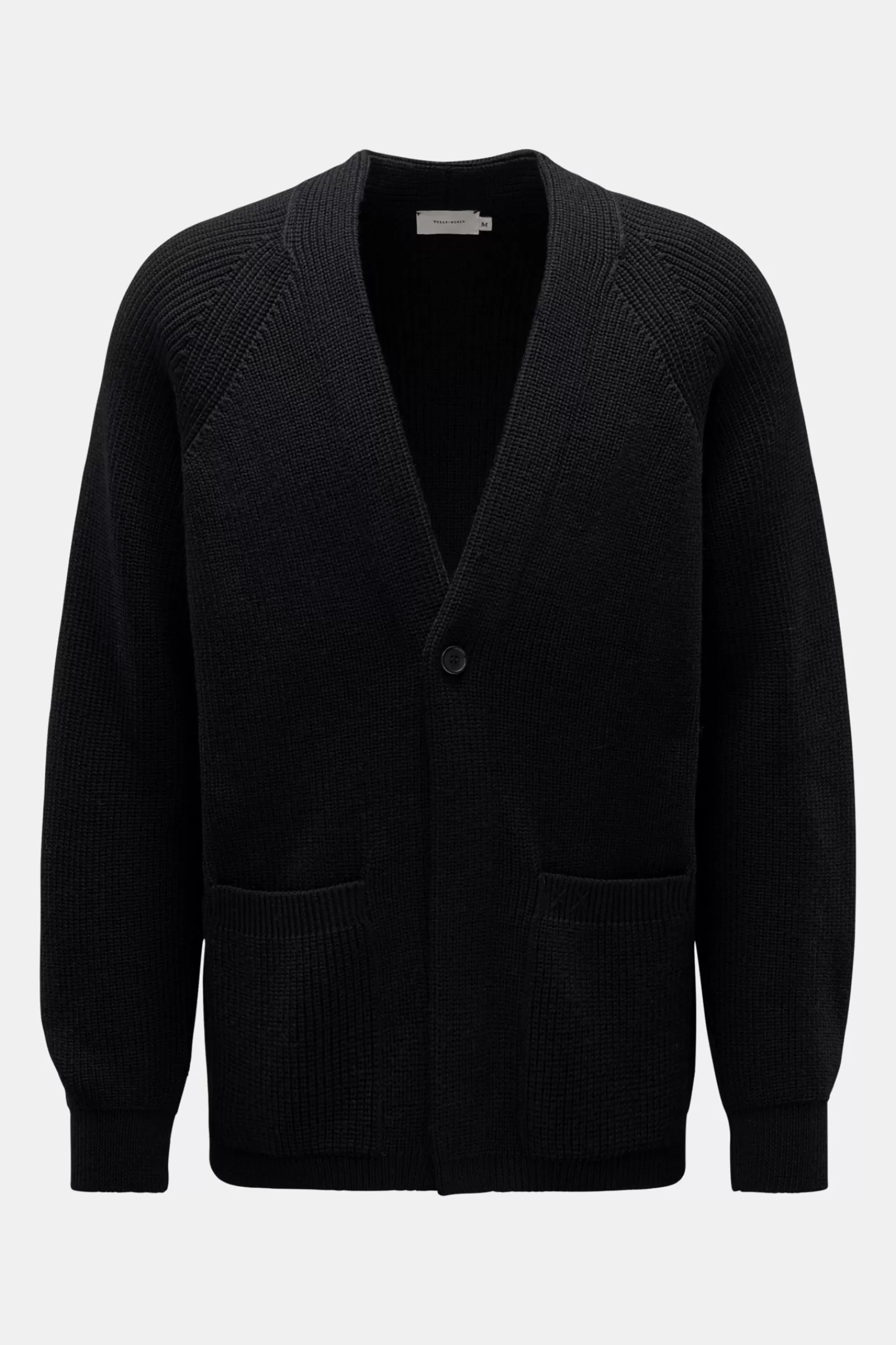 Merino Cardigan Black^Weber+Weber Cheap