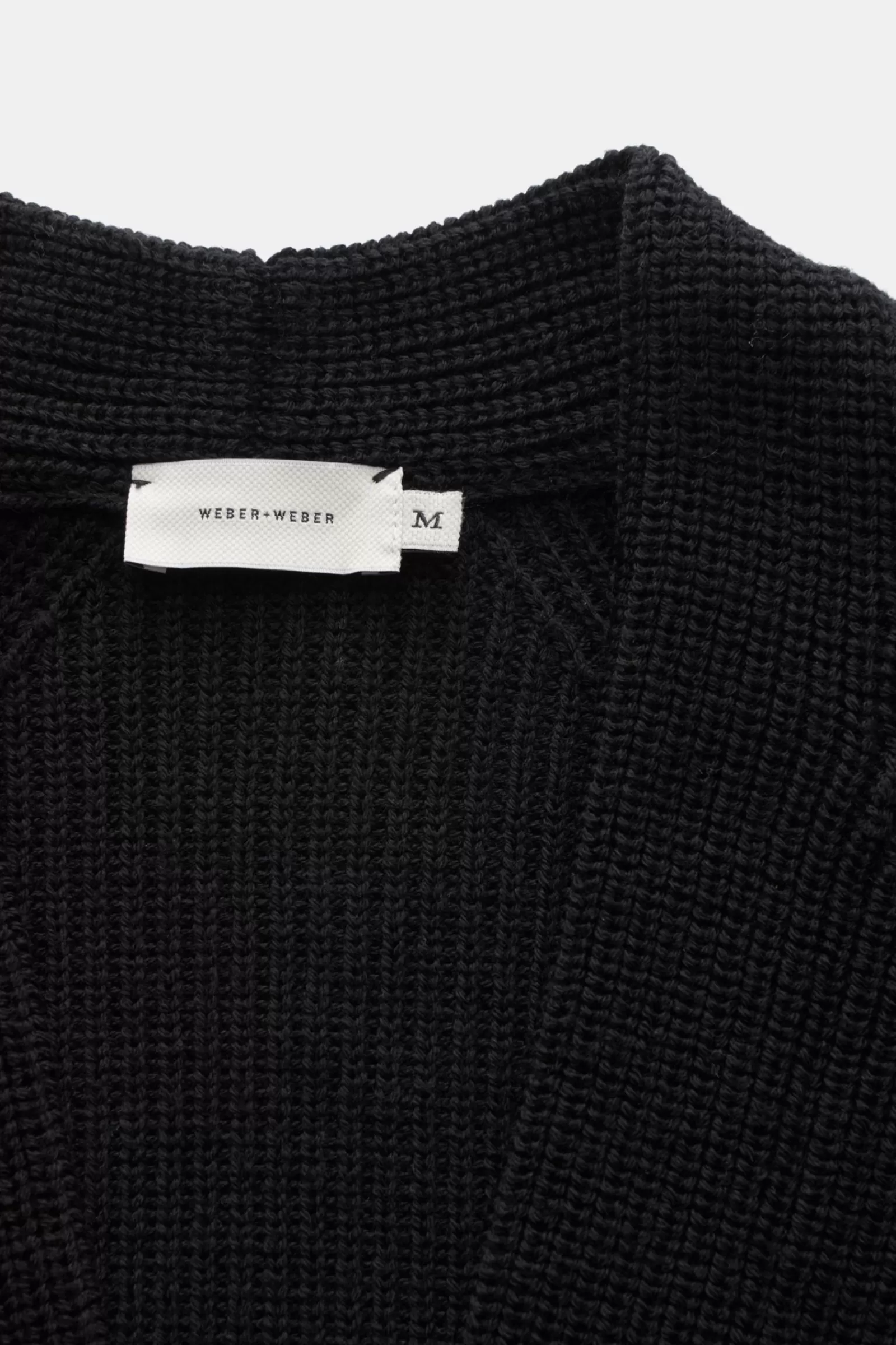 Merino Cardigan Black^Weber+Weber Cheap