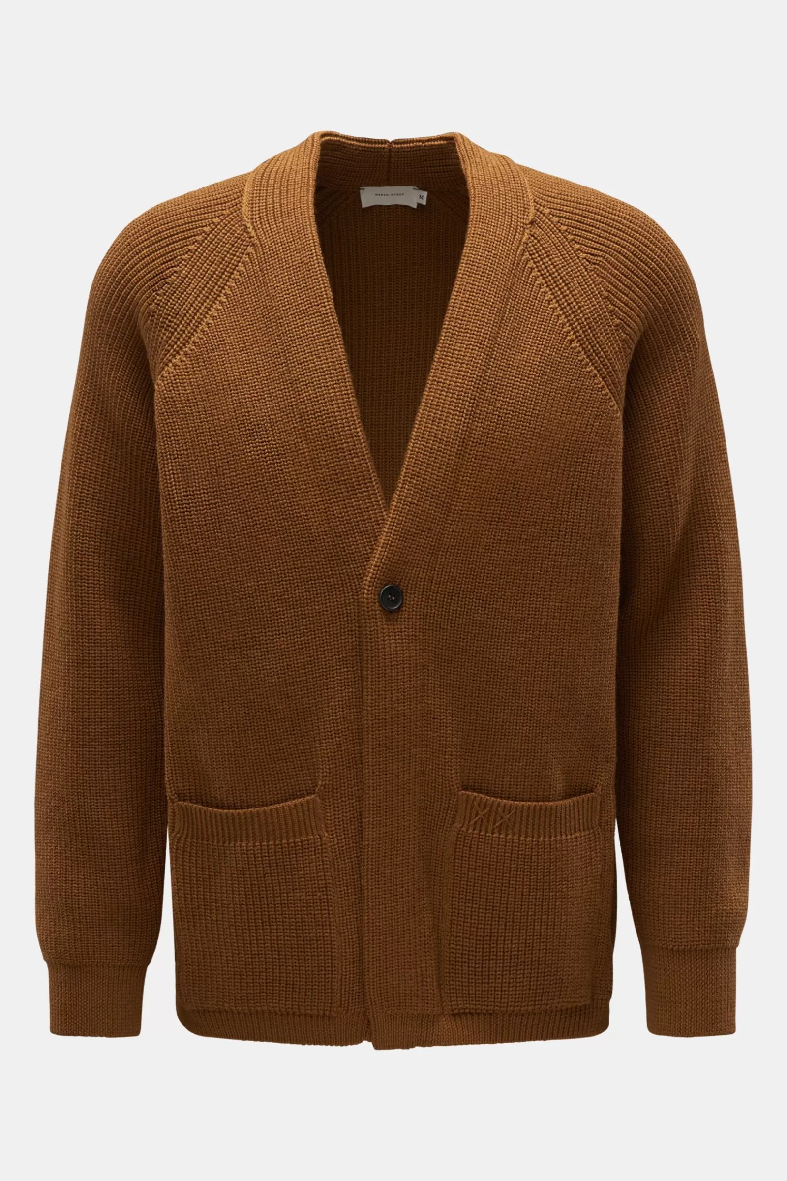 Merino Cardigan Light Brown^Weber+Weber Shop