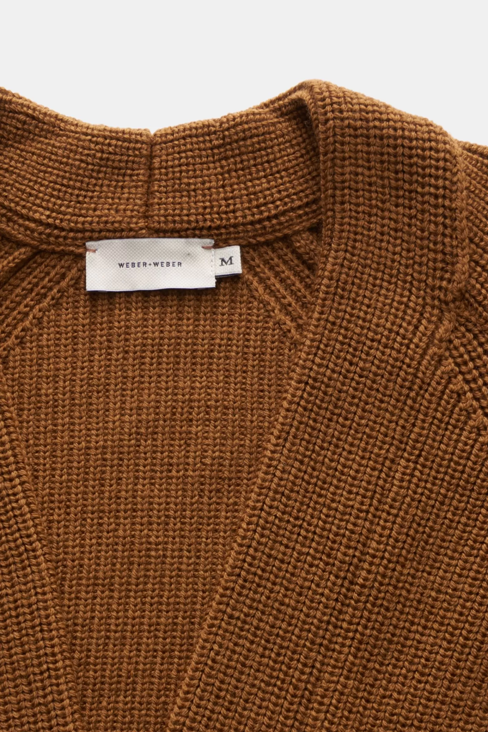 Merino Cardigan Light Brown^Weber+Weber Shop