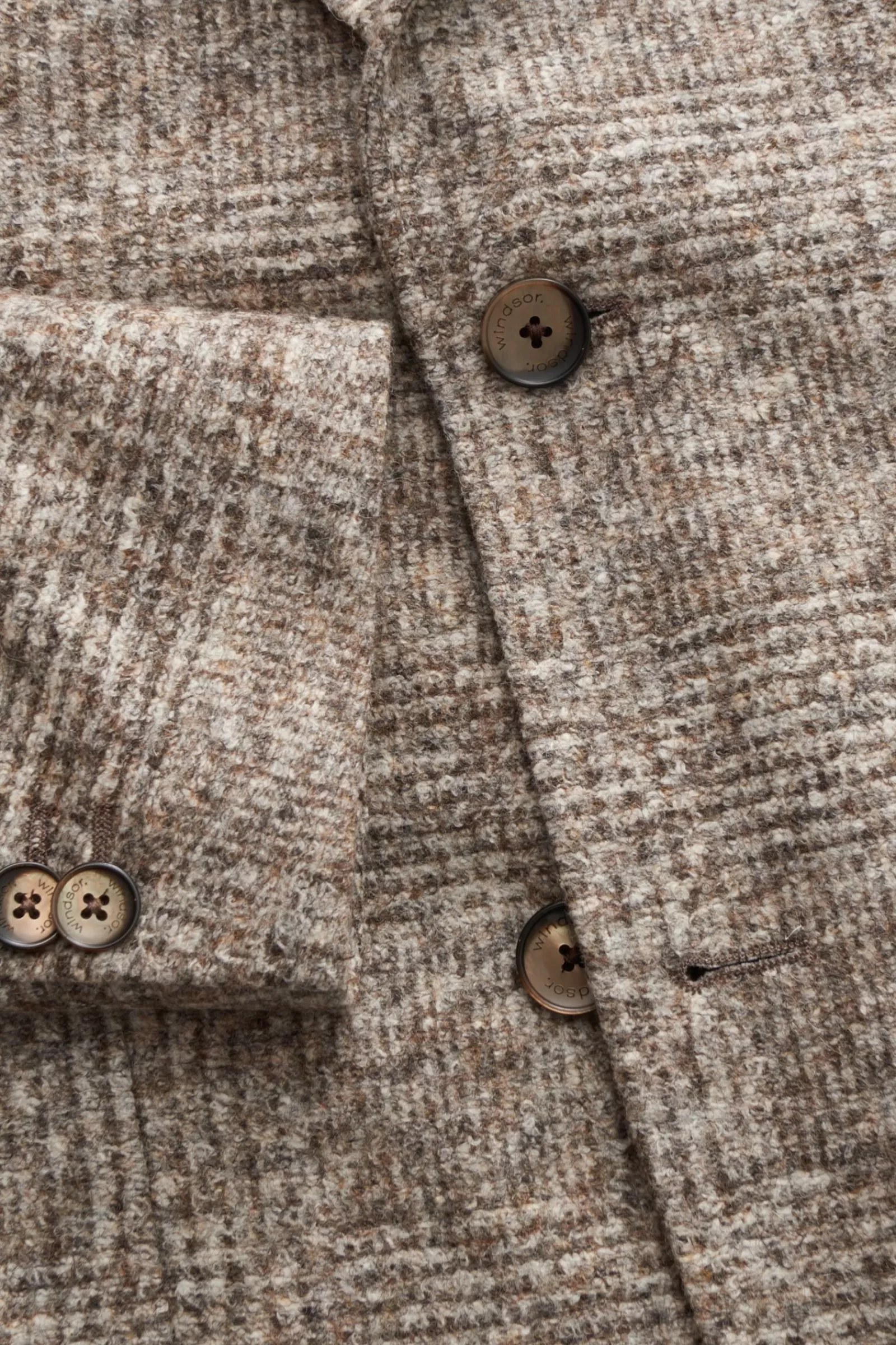 Smart-Casual Jacket Brown Checked>Windsor Flash Sale