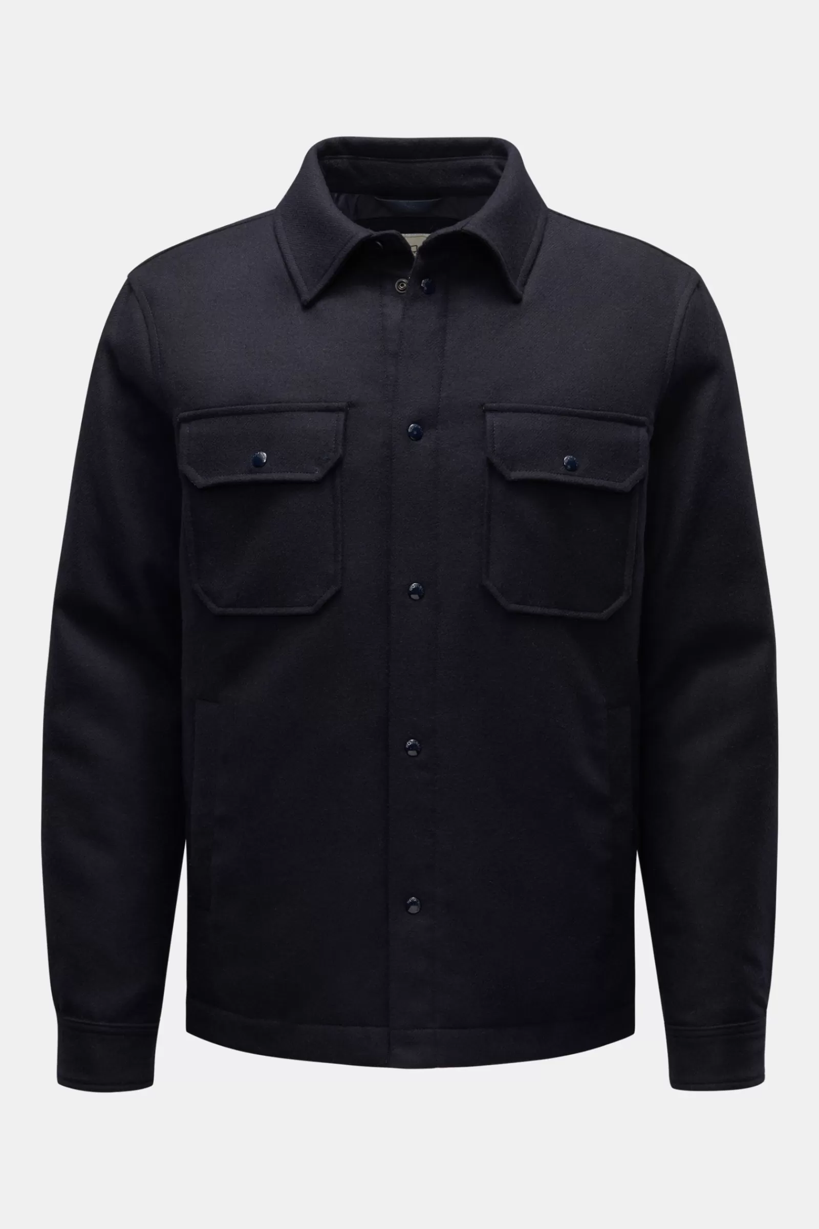 Down Overshirt Navy>Woolrich Flash Sale