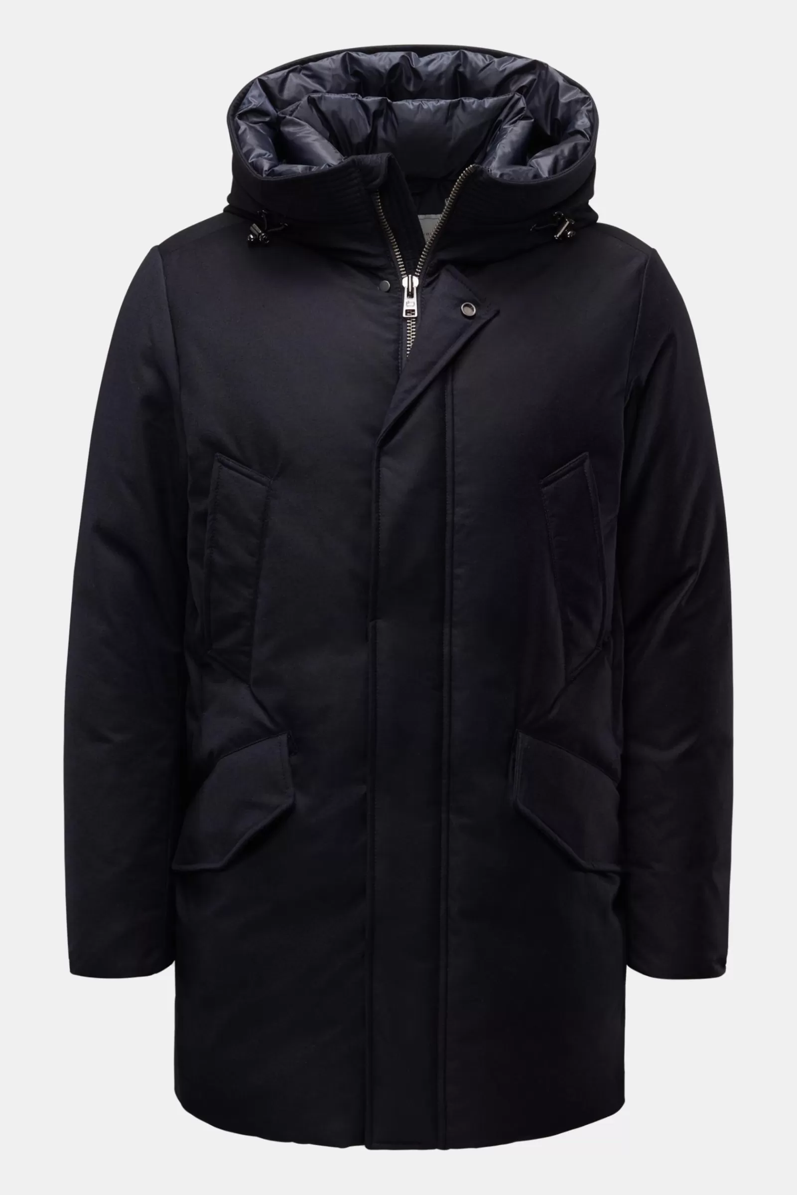 Down Parka 'Luxe Wool Silk' Dark Navy>Woolrich Cheap