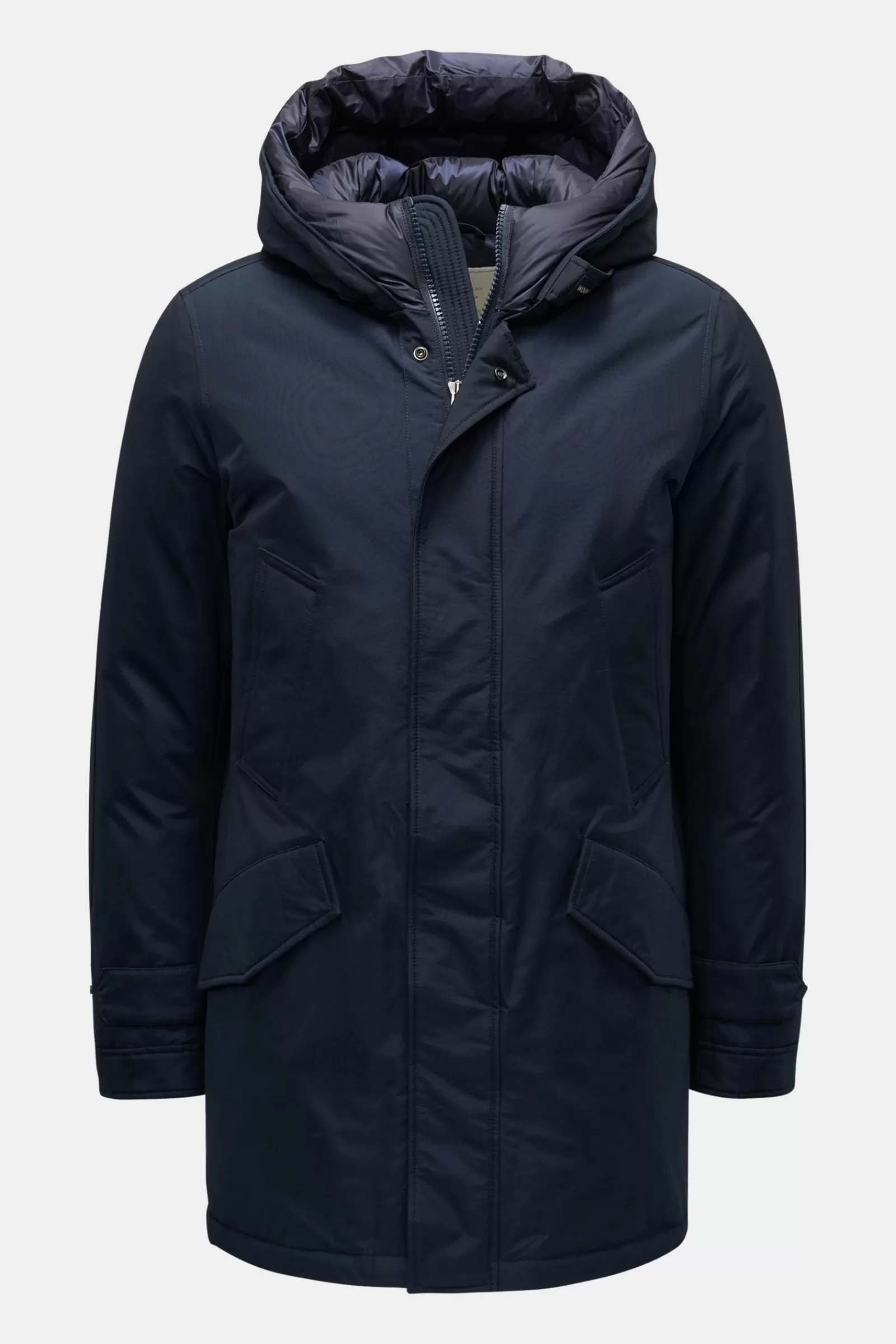 Down Parka 'Polar High Collar Parka' Navy>Woolrich Best