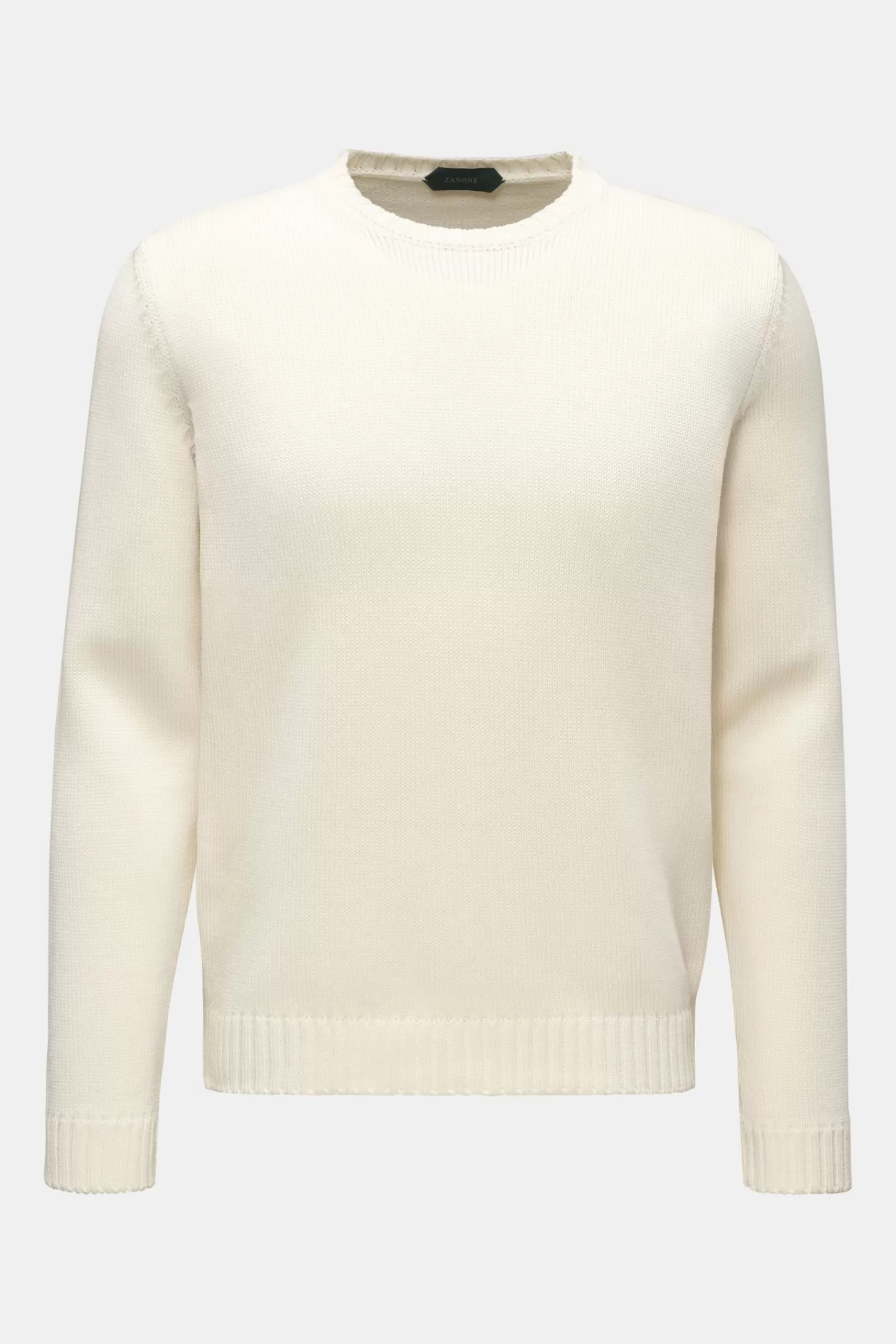 Crew Neck Jumper Cream^Zanone Shop