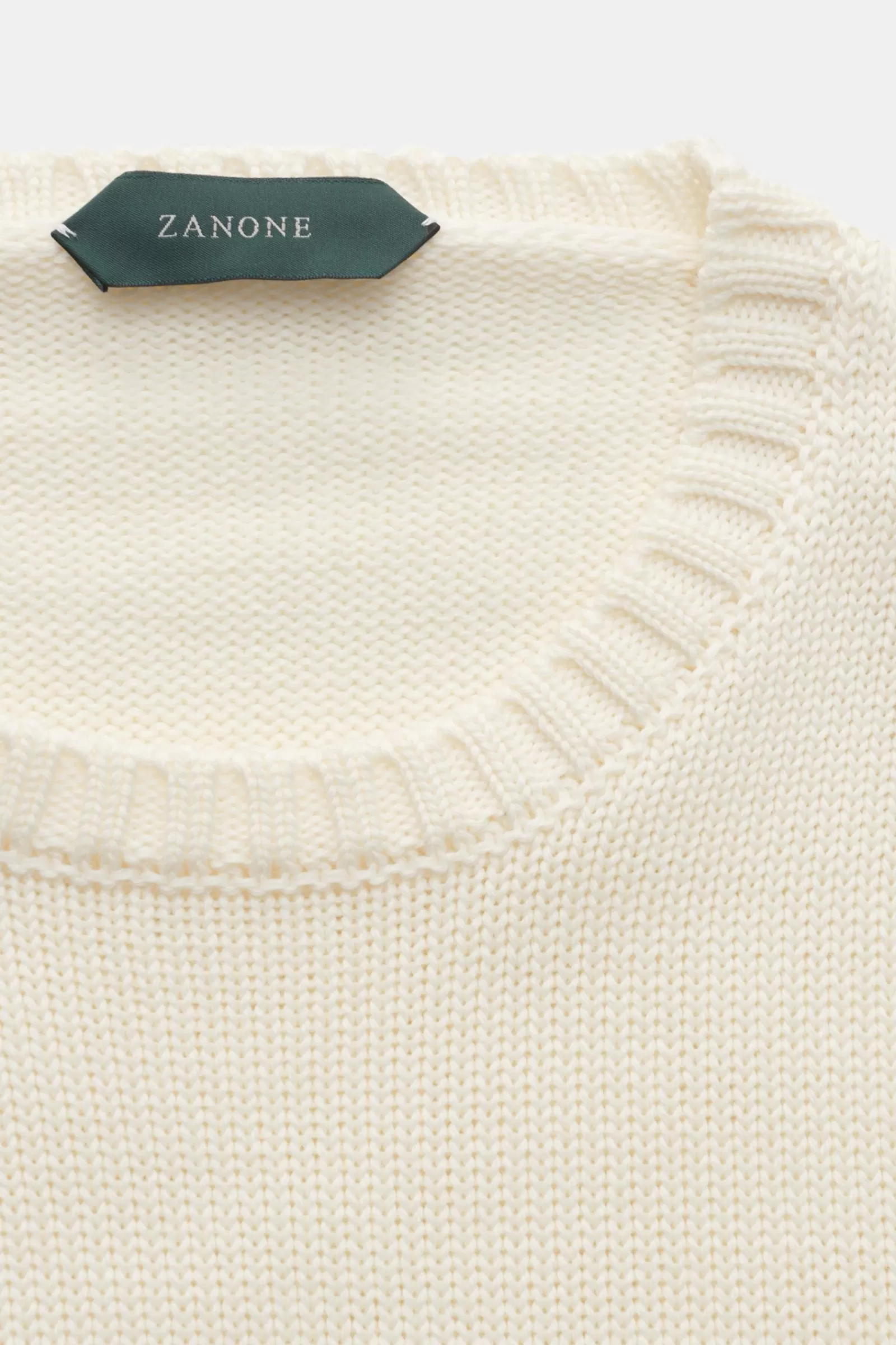 Crew Neck Jumper Cream^Zanone Shop