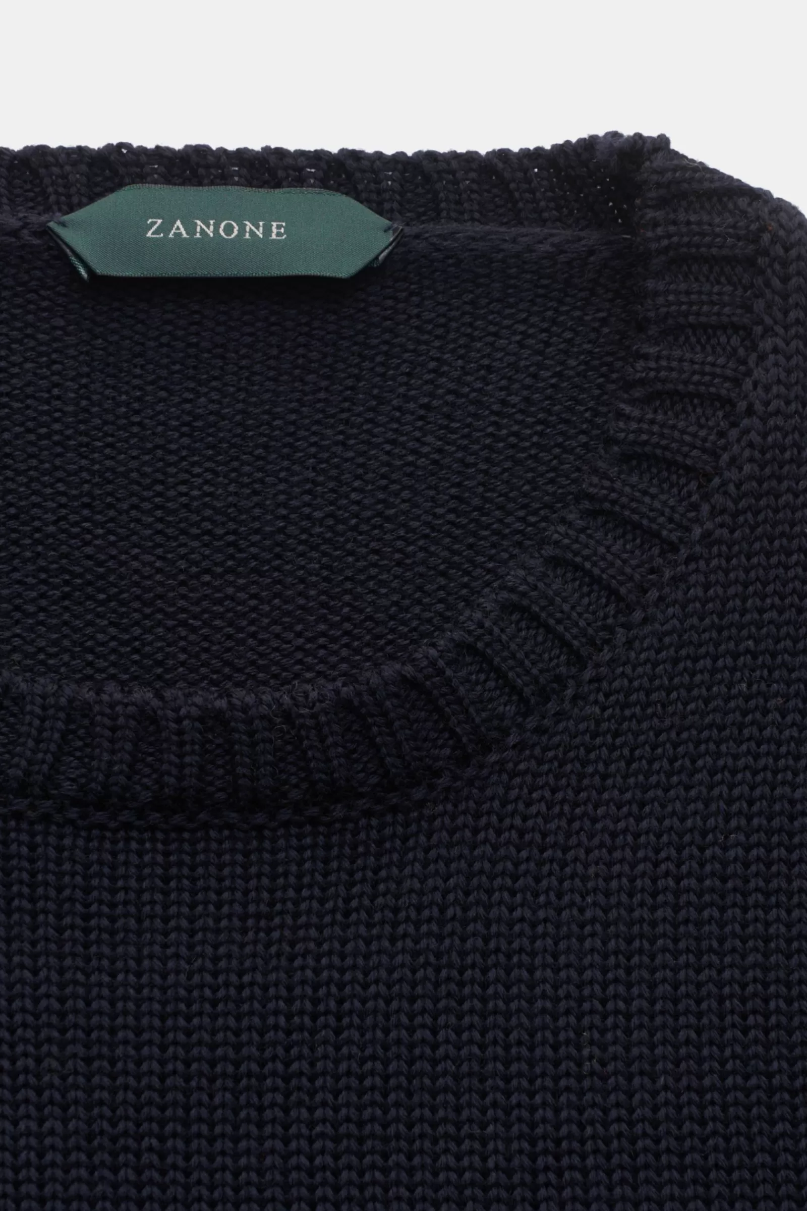 Crew Neck Jumper Navy^Zanone Fashion