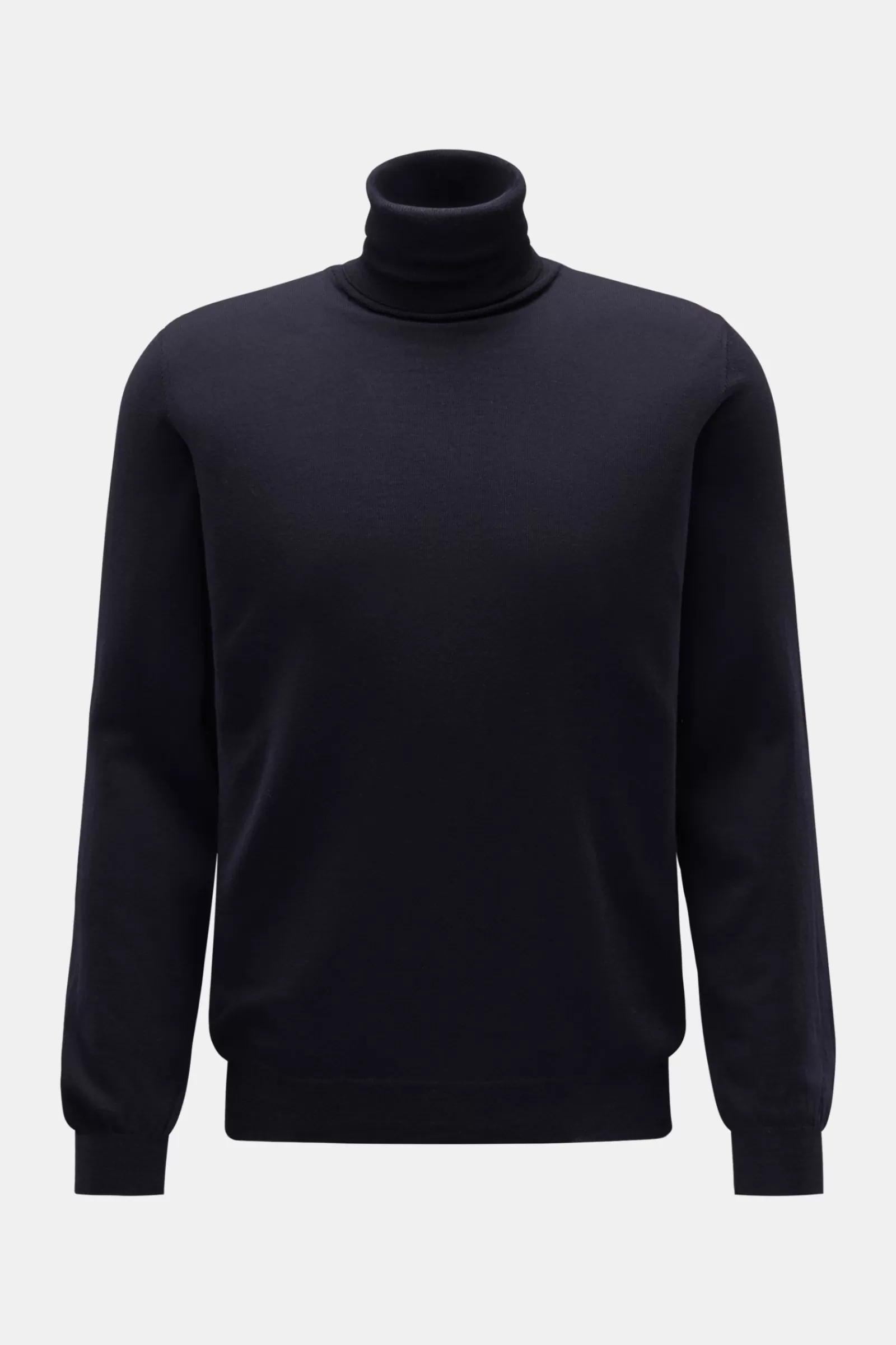 Fine Knit Turtleneck Jumper Dark Navy^Zanone Clearance