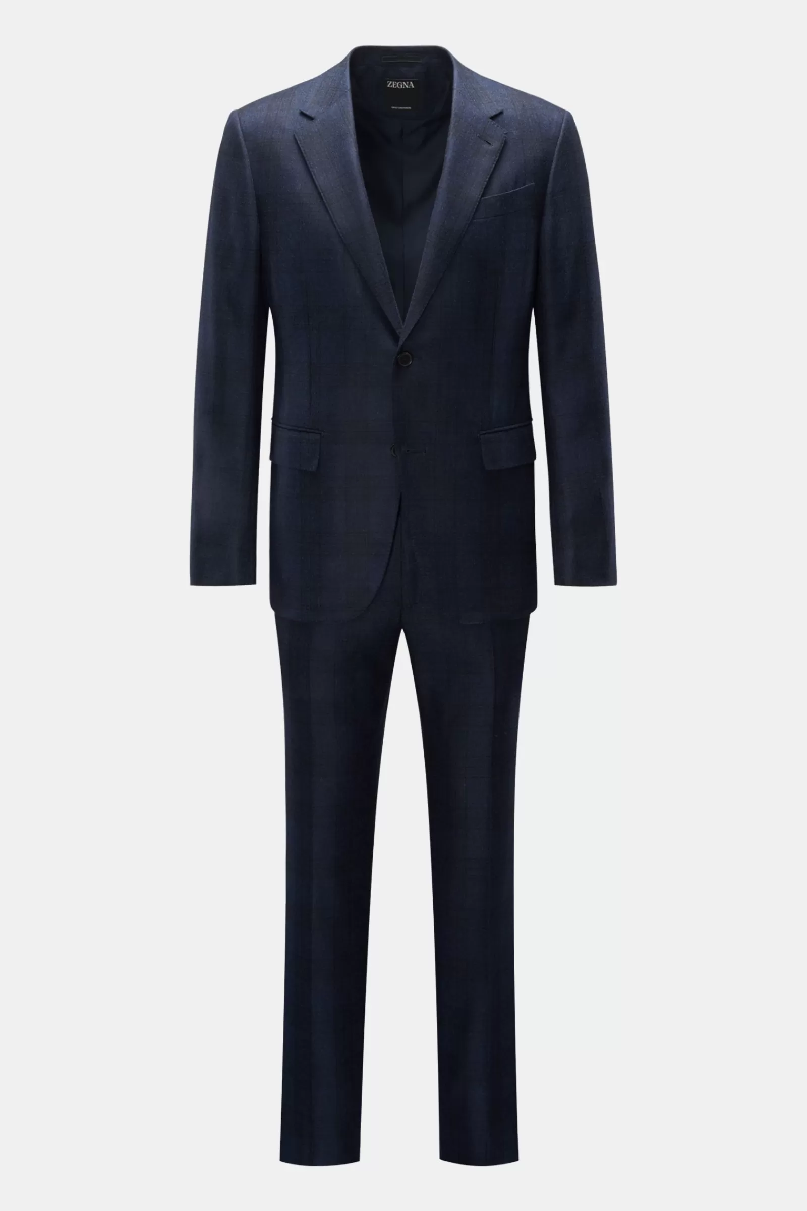 Cashmere Anzug Navy/Schwarz Kariert>Zegna Cheap