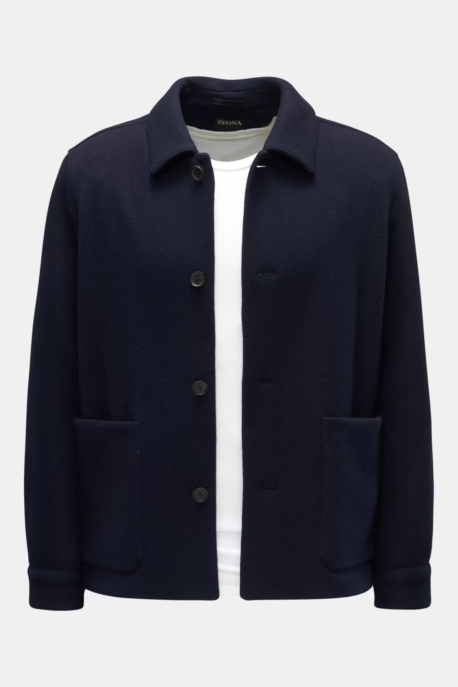 Jersey Overshirt Navy>Zegna Online