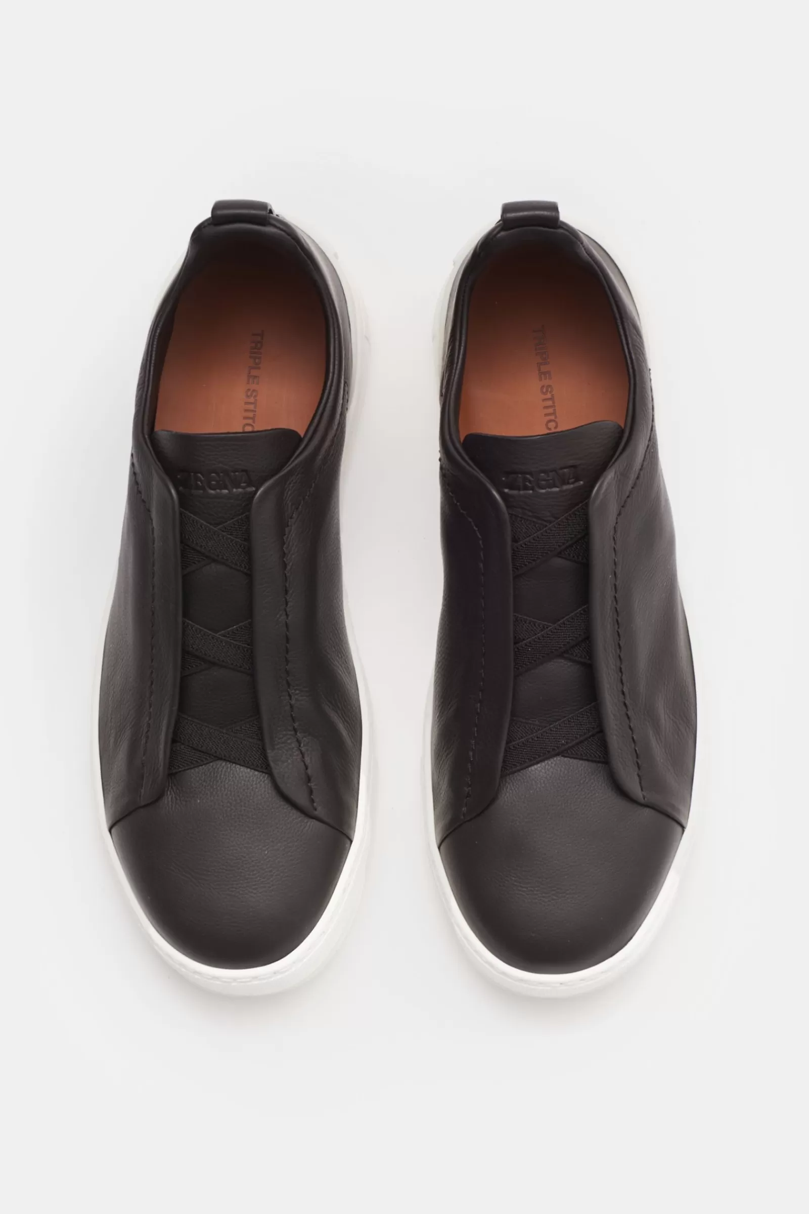 Slip-On Sneakers 'Triple Stitch' Dark Brown^Zegna Sale