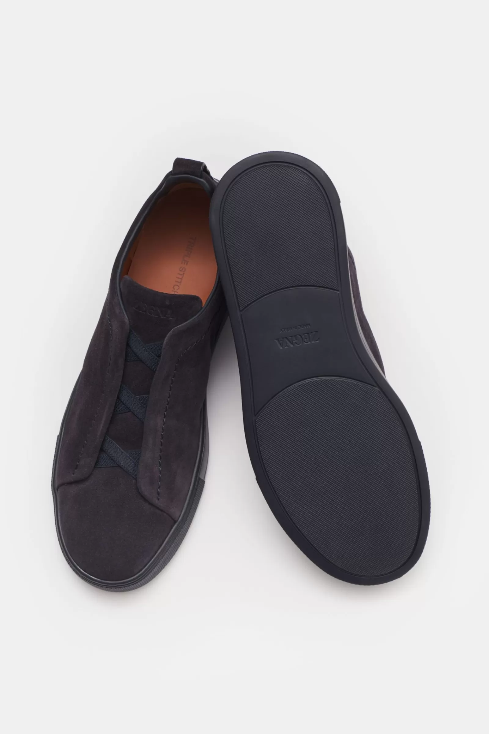 Slip-On Sneakers 'Triple Stitch' Dark Navy^Zegna Sale